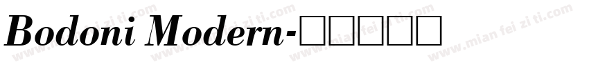 Bodoni Modern字体转换